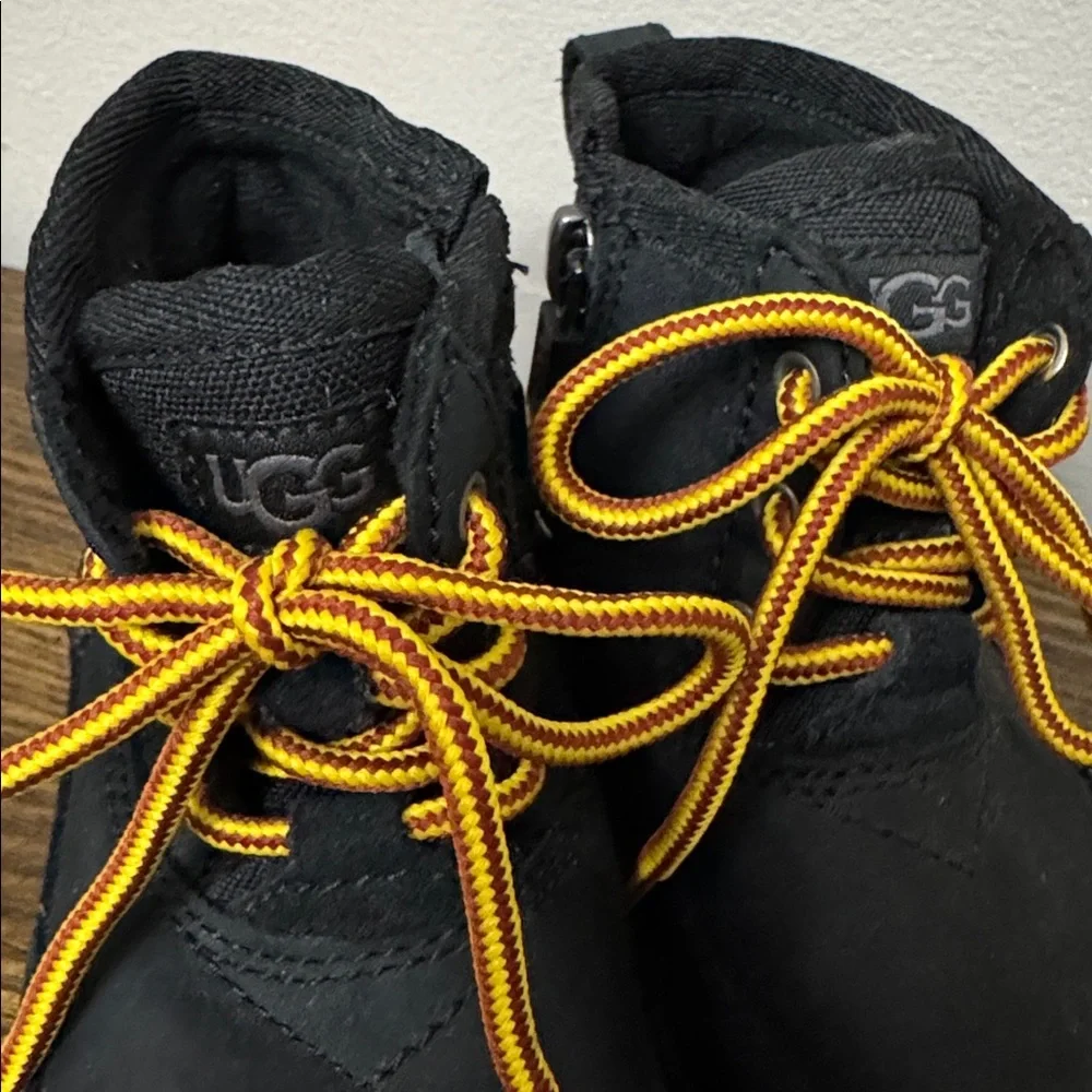 UGG Boys Black Boots Size 6